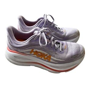 Hoka Women's Lavender and Orange Athletic Shoes Sz 8